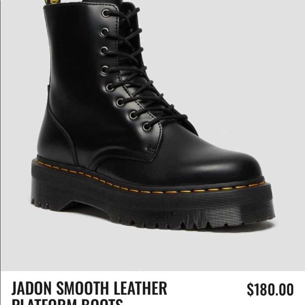 dr martens- jadon platform authentic leather boots - Picture 14 of 15